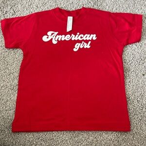 American girl red tee shirt